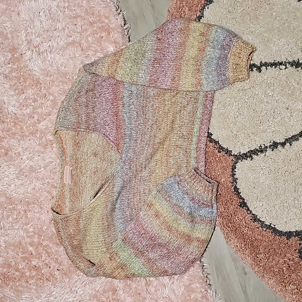 Rainbow sweater cardigan